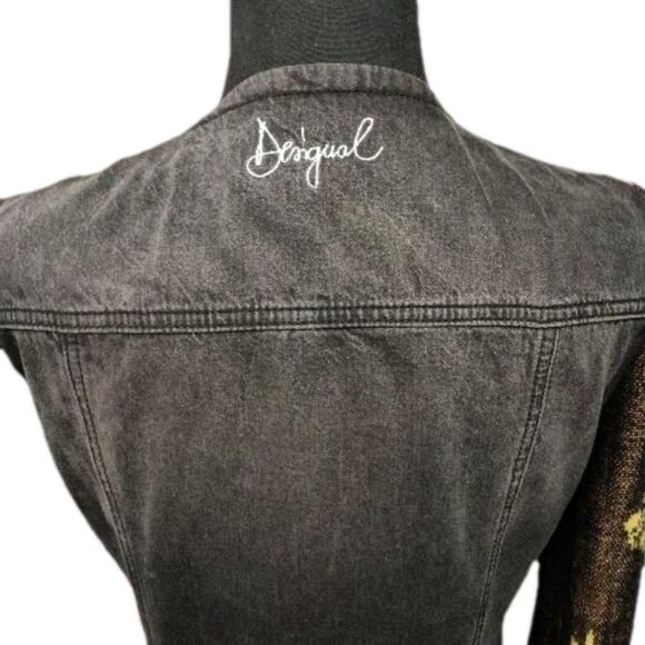 Desigual Roxanne Denim With Flower Dress - Picture 12 of 16